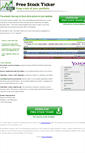 Mobile Screenshot of free-stock-ticker.com